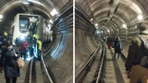 Fotókon és videón, ahogy kimenekítik a Duna alatt rekedt metró utasait