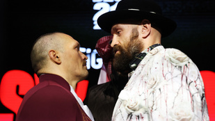 Tizenegy percig bámulták egymást, Uszik és Fury már a meccs előtt rekordot döntött