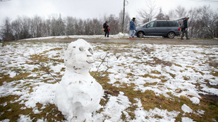 Hózápor borította fehérbe Spanyolországot