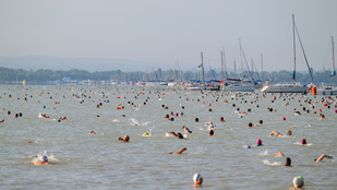 Törölték a Balaton-átúszást a várható vihar miatt