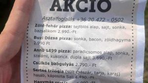 A vasvári bisztró B*zi Dózsa pizzával várta a Ferencváros szurkolóit