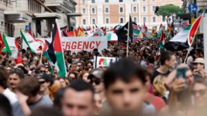 Több tízezren vonultak utcára Olaszország városaiban a palesztin nép melletti szolidaritásból