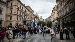 „Digitális Polgári Ökörség” – táncoló zebrákkal tüntetnek Hadházy Ákosék