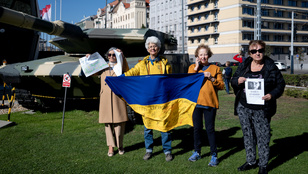 Idén is tiltakoztak az orosz stand ellen a Budapesti Nemzetközi Könyvfesztiválon