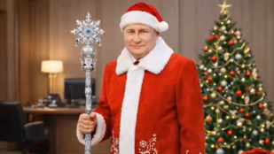 Mikulásnak öltözött Vlagyimir Putyintól „kapott ajándékot” Orbán Viktor