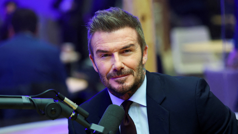 David Beckham szokatlan arcát mutatta Davosban, nem múlt el nyomtalanul a családi viszálykodás