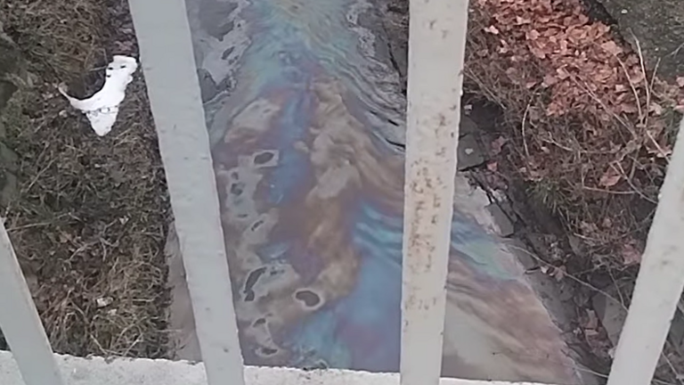 Olajfolt jelent meg a Rákos-patakon, már a Dunát is elérte a szennyeződés