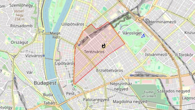 Teljes terjedelmében égett egy lakás az Andrássy úton